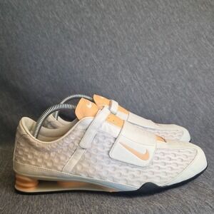 Nike Shocks Women's 9.5 Peach White Hook And Loop Y2K Walking Running‎ Shoes